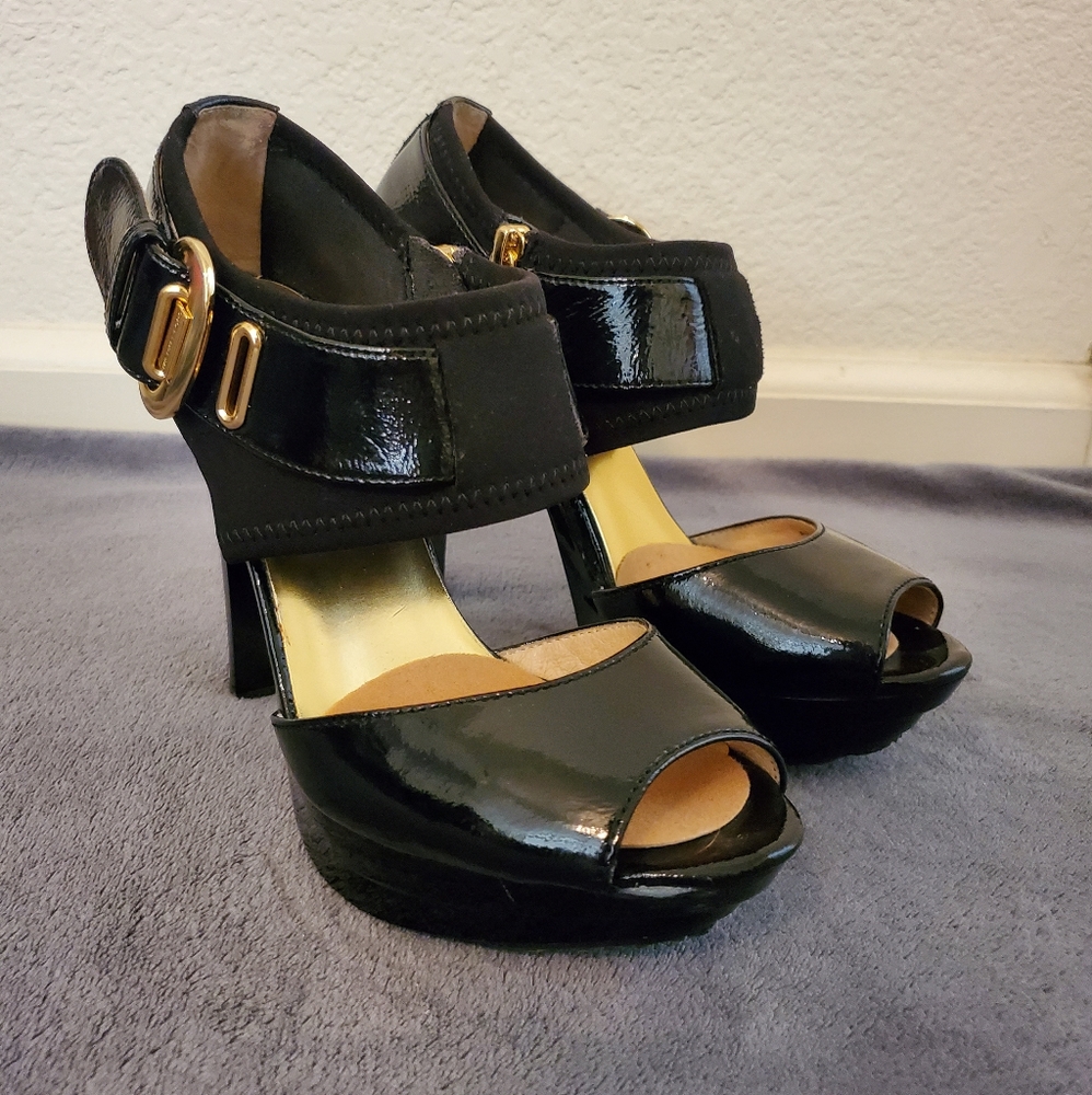 Michael Kors Morgen Patent Platform Heels